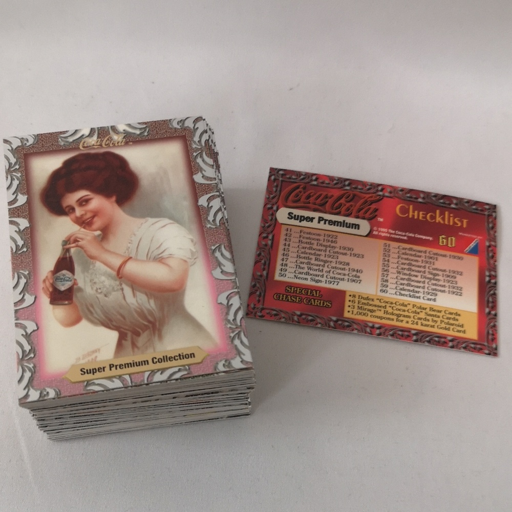 Coca-Cola 1995 Trading Cards, Number 1-58 Plus Checklist Foil & Full Colour